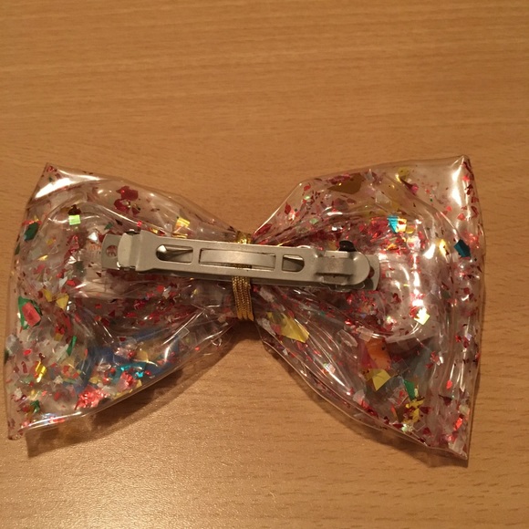 Fast Food Glitter Hair Bow Vintage 1990s Miniature McDonald’s Burger King - Picture 2 of 3